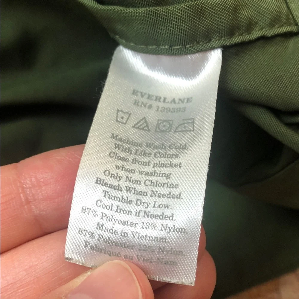 Everlane Green Hooded Utility Jacket 🩵 - Picture 6 of 7